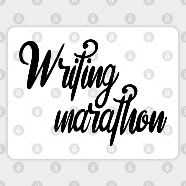 Writing Marathon Magnet by TypoSomething